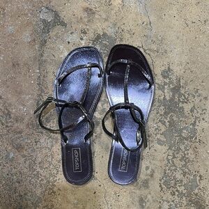 Topshop Black Minimalist Sandals